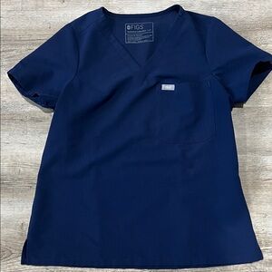 Figs Navy Slim Catarina Top Small Petite